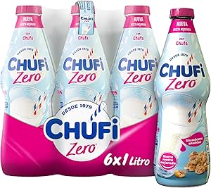 6 botellas Chufi Horchata Zero, Sin Azúcares Añadidos 1 litro por 7.25€