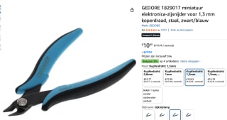 Gedore Elektronica-zijsnijtang voor €10,93 bij Amazon