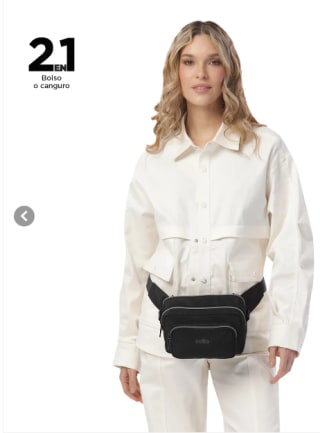 Cartera riñonera 2 en 1 Funty 30 XS Negra Totto. OFERTA $13.990 Solo en Falabella.com