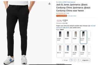 Jack & Jones MARCO BOWIE - Chino voor €17,99 bij Amazon