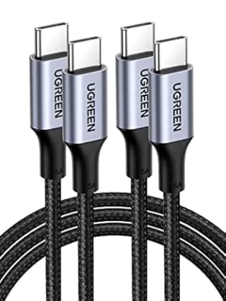 UGREEN 2 Pack Cable USB C 100W Carga Rápida PD3.0 Trenzado Nylon (1M) por 9.79€