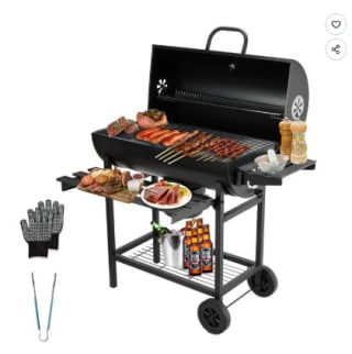 Barbecue à charbon TEENO Grill XXL Couvercle Thermomètre intégré à 98,98€
