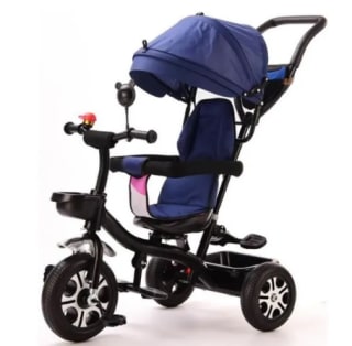 Tricycle évolutif pour enfant de 1 à 5 ans -mixte-4 positions-Bleu à 39,99€