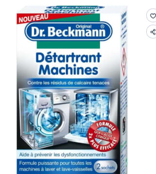 Dr. Beckmann Détartrant Machines (2x50 g) - Lot de 3 pour 4,90€