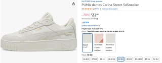 PUMA dames Carina Street Sneakers voor €22,48 bij Amazon