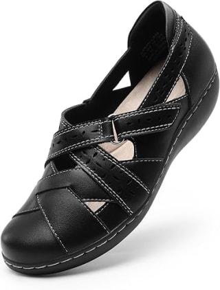 Dames instapschoenen met gesloten teen en memory foam voor wandelen en werk