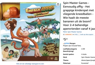Spin Master Games Aapje zien, aapje poepen voor €5,43 bij Amazon
