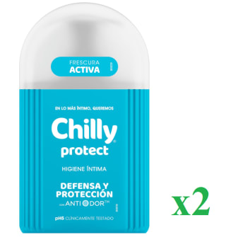 2 x 250ml de Chilly Protect, Gel de Higiene Íntima, Fórmula Activa por 5.17€