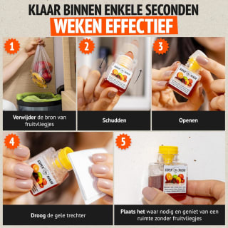 Super Ninja Fruitvliegjes Vanger (6 pack) voor €19,54 bij Amazon