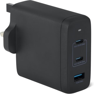 Amazon Basics 120W Nano GaN 3‑Port Wall Charger for £26.24 at Amazon