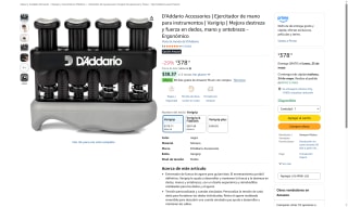 Ejercitador Varigrip D'Addario por $378 | Oferta Amazon