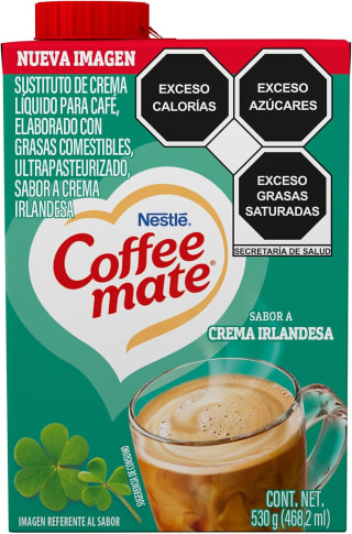 Coffee Mate Liquido Crema Irlandesa 530 g por $31 en Amazon