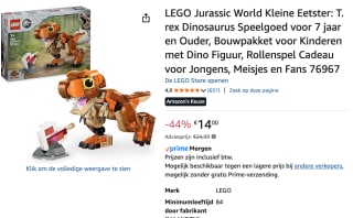 LEGO Jurassic World - Little Eatie: T. rex voor €14 bij Amazon