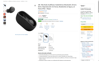 JBL Vibe Buds Bluetooth 5.2 por $645 | Amazon