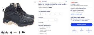 Botas de Trabajo RAM de Piel por $384 en Coppel
