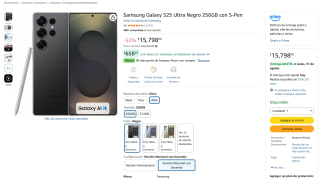 Samsung Galaxy S25 Ultra 256GB por $13,298 en Amazon