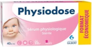 Physiodose Sérum Physiologique Bébé — 40 unidoses (5 ml) pour 1,97€ chez Amazon