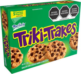 Marinela Galletas Triki Trakes (5 paquetes, 255g) por $26 en Amazon