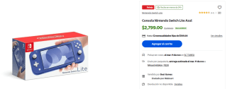 Nintendo Switch Lite 32GB en $2,799 | Oferta Bodega Aurrera