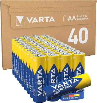 VARTA Pilas AA, paquete de 40, Industrial Pro, Baterías Alcalinas, 1,5V por 10,72€