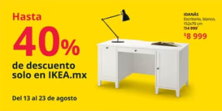 Hasta 40% en artículos seleccionados para el hogar en Ikea
