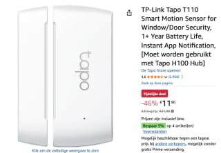 TP-Link Tapo T110 Slimme Bewegingssensor voor €11,90 bij Amazon