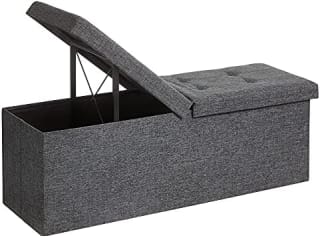 SONGMICS Puff almacenaje 38 x 110 x 38 cm por 29,99€ en Amazon