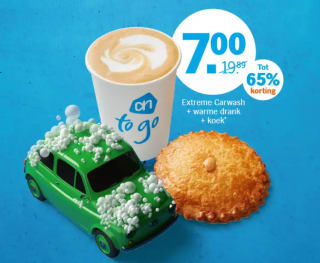extreme Wash met een koffie en koek naar keuze voor slechts €7 bij BP