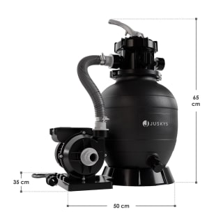 Système de filtre à sable 250 W (8 200 l/h) pour piscines à 103,99€ chez Juskys