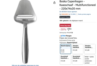 Boska Kaasschaaf Copenhagen voor €7,99 bij Amazon