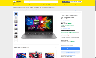 Laptop HP ZBook Power G8 i7 256GB RTX T1200 por $10,588 | Mercado Libre