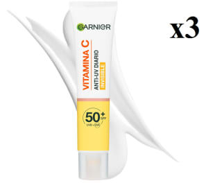 3 x Garnier Vitamina C Fluido Antimanchas Anti UV Invisible FPS50+, 40ml por 18.2€