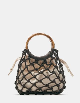 Bolso de mano con rejilla por 12.99€