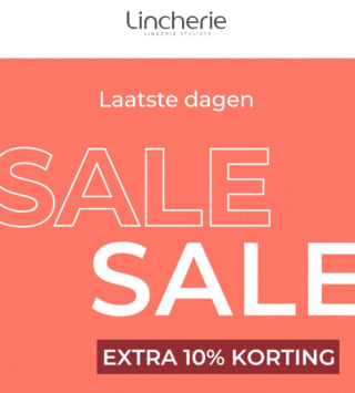 10% extra korting op de sale van Lincherie
