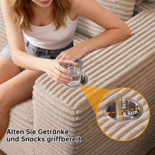 Scisola Sofa Modular sofá cama chaise longue 261 cm por 341,69€ en Amazon