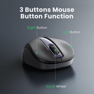Mouse UGREEN Inalámbrico 2400 DPI por $73 en AliExpress