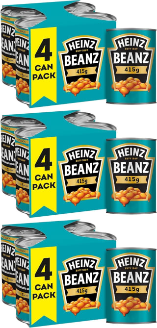 Heinz Baked Beanz 415 g (Pack of 12) for £6.38 at Amazon