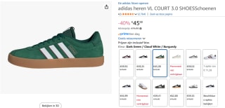 adidas Sportswear VL Court 3.0 sneakers voor €45 bij Amazon