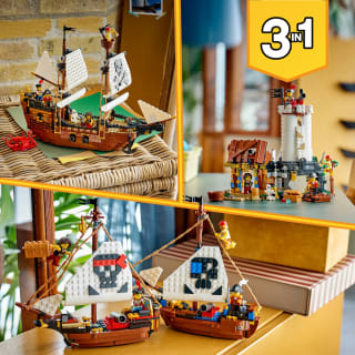 LEGO Creator Bâteau Pirate Mythique (31387) pour 63,99€ chez Carrefour