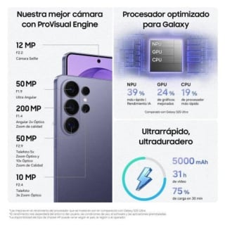Samsung Galaxy S26 Ultra 5G 12GB 256GB por 865€ en PcComponentes