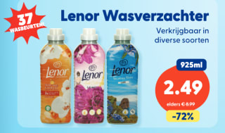 Lenor Wasverzachter 37 Wasbeurten 925 ml voor €2,49 bij Die Grenze