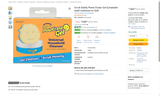 Scrub Daddy Power Eraser Gel por $145 | Oferta Amazon