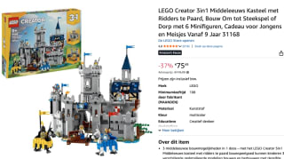LEGO CREATOR 3IN1 31168 Middeleeuws kasteel met ridders te paard voor €75,49