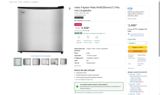 Frigobar Mabe 1.62m³ por $2,248 | Oferta Amazon