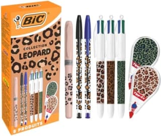 BIC et Tipp-Ex Collection Léopard (boîte de 8) pour 9,28€ chez Amazon