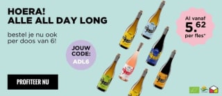 25% korting op All Day Long-wijnen bij Neleman