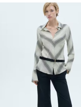 Camisa a rayas de manga acampanada por 7.99€