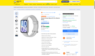 Xiaomi Smart Band 10 Pro 512GB por $1,189 | Oferta Mercado Libre