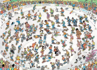 Jan van Haasteren Skateboarden in de bowl - Puzzel 2000 stukjes voor €22,48 bij Bol