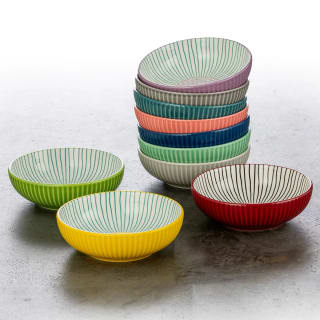 Signature Housewares Stoneware Bowls, 10 Piece for £11.98
